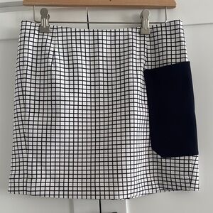 Tory Sport Skirt Navy Blue and White